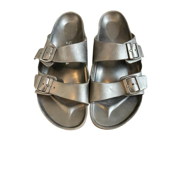 Birkenstock Men's Black EVA Arizona Essentials Slip On Sandals Size 13 - 13 1/2 - Picture 2 of 9